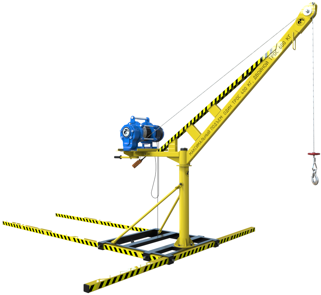 Мини-кран ОРЛАН строительный переносной с поворотной стрелой (1000 кг) в Новочебоксарске Мини-кран ОРЛАН строительный переносной с поворотной стрелой (1000 кг) в Новочебоксарске
